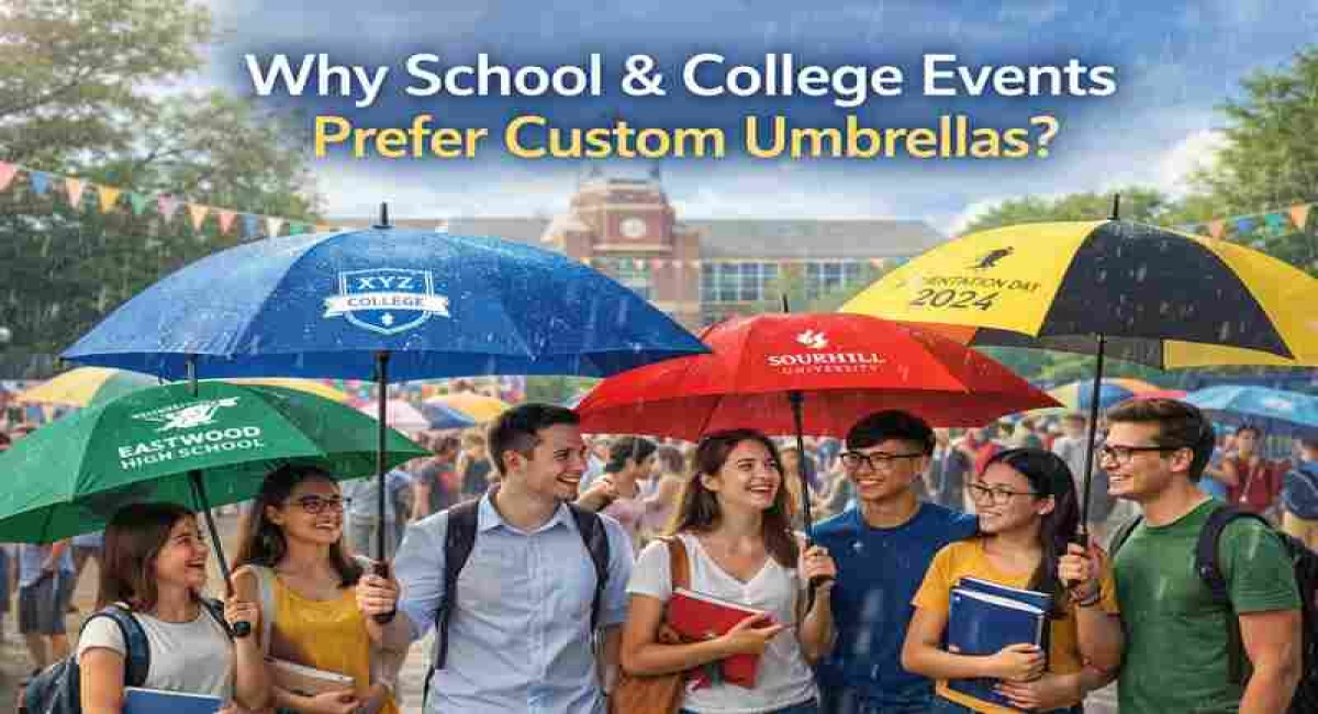Why School & College Events Prefer Custom Umbrellas?